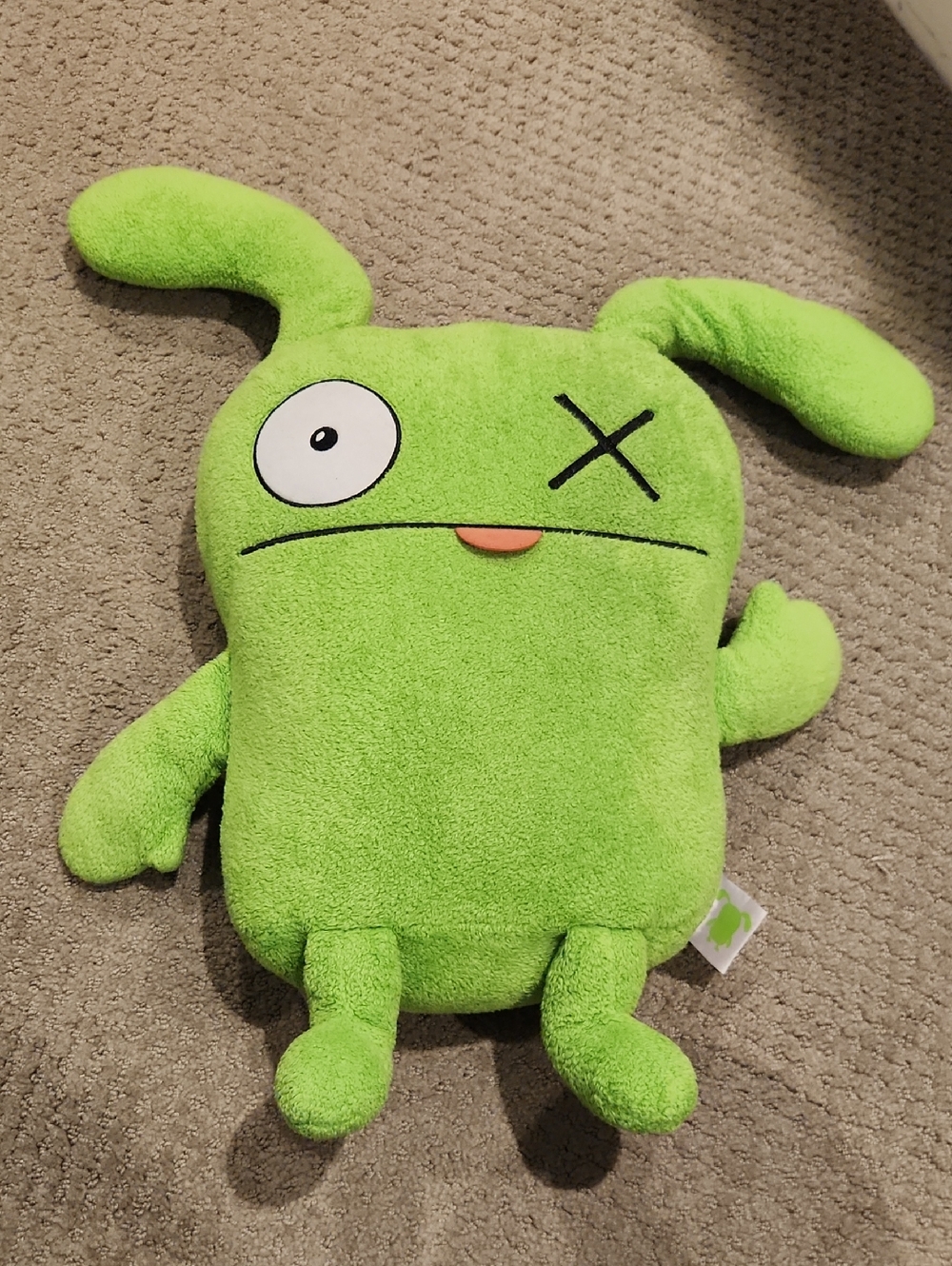 Uglydoll Green Plush Toy - Soft Kids Stuffed Animal. Large 23"